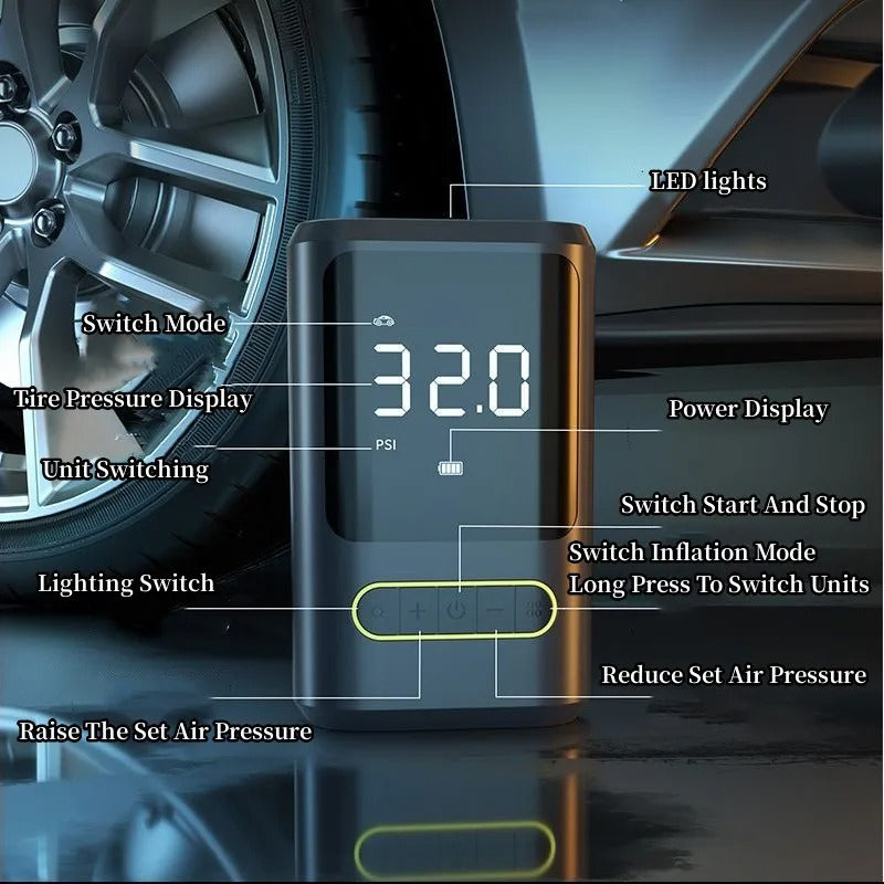 Mini Compresor de aire AirPulse Pro de 15psi