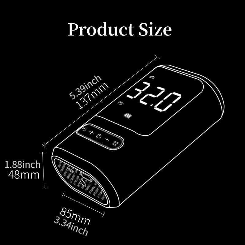Mini Compresor de aire AirPulse Pro de 15psi